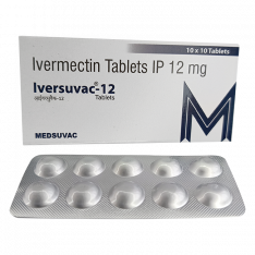 Ивермектин (Iverkast, Iversuvac, Ivermectin, Ivertac) для человека табл. 12мг  №10