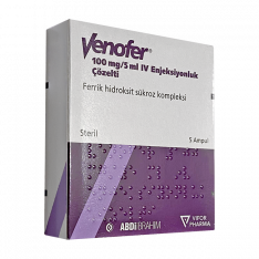 Венофер раствор для внутривенного введения 100мг/5мл 5 шт.