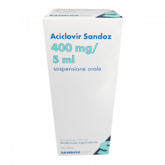 Ацикловир суспензия (сироп) для детей Италия 8г/100мл (400мг/5мл) фл. 100мл