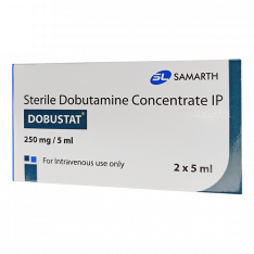 Добутамин/Dobustat (dobutamine) р-р д/ин амп 250мг/5мл  №2 (2шт по 5мл)